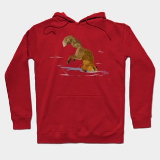 Red Fox Digging in the Snow Hoodie